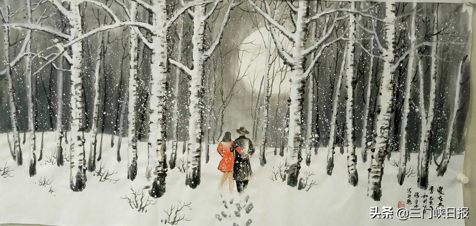 张守堂冰雪艺术画作品赏析