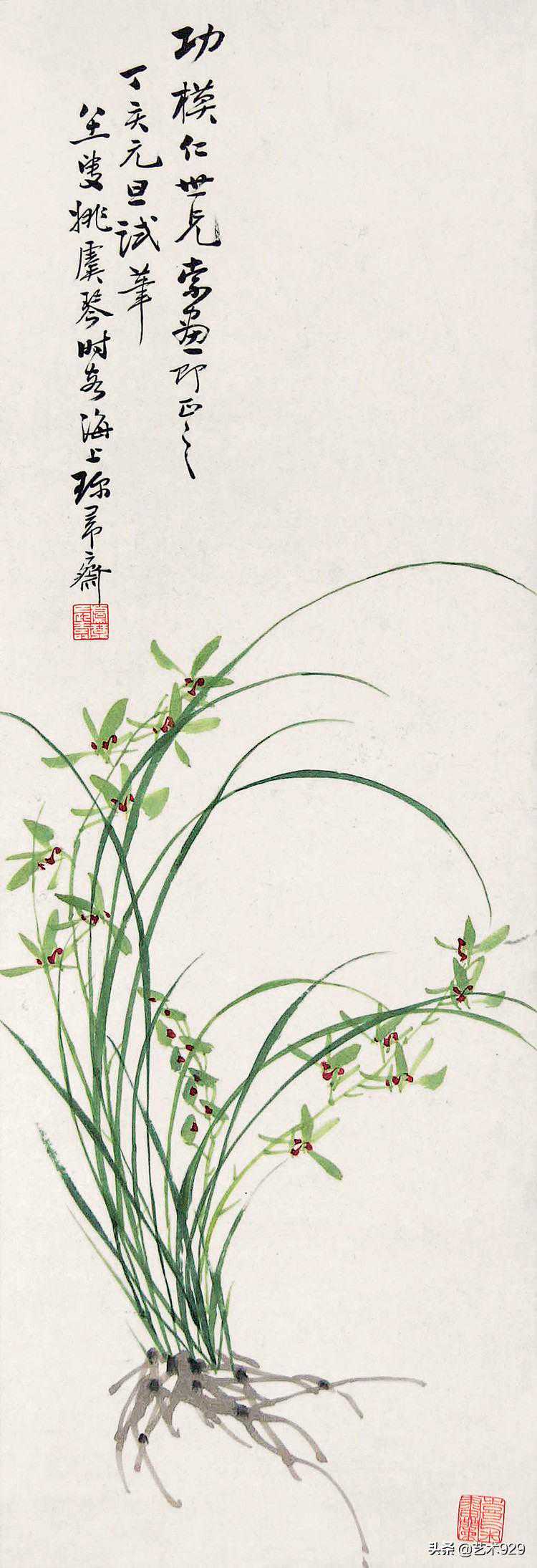 近现代画家姚虞琴花鸟画作品欣赏