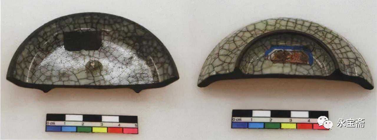 明-清哥窑青釉菊瓣洗