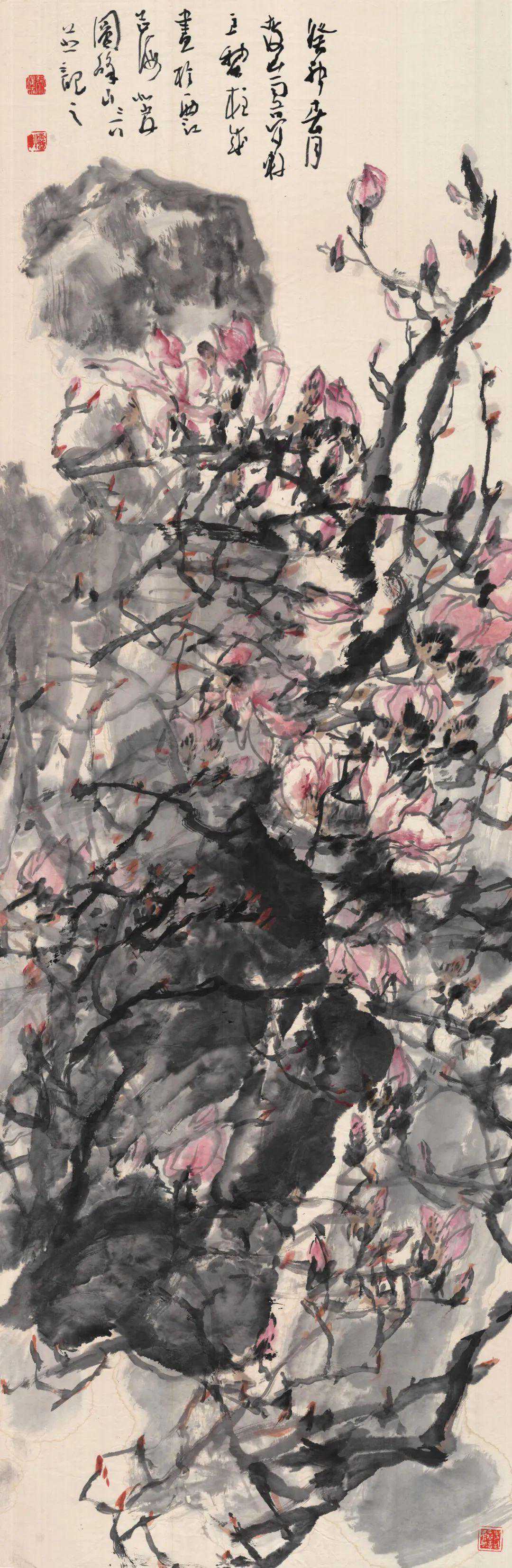 墨法苍莽——黎柱成花鸟画作品欣赏