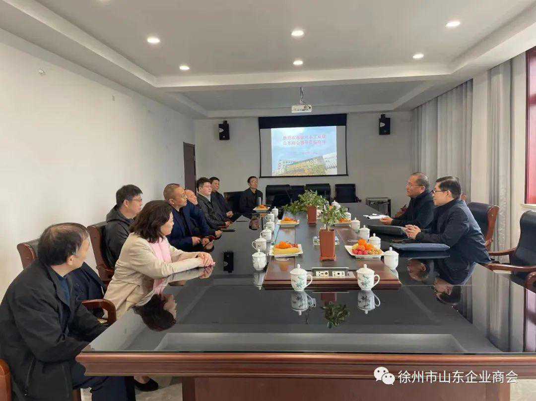 徐州市工商联副主席汤辉一行人走访山东商会