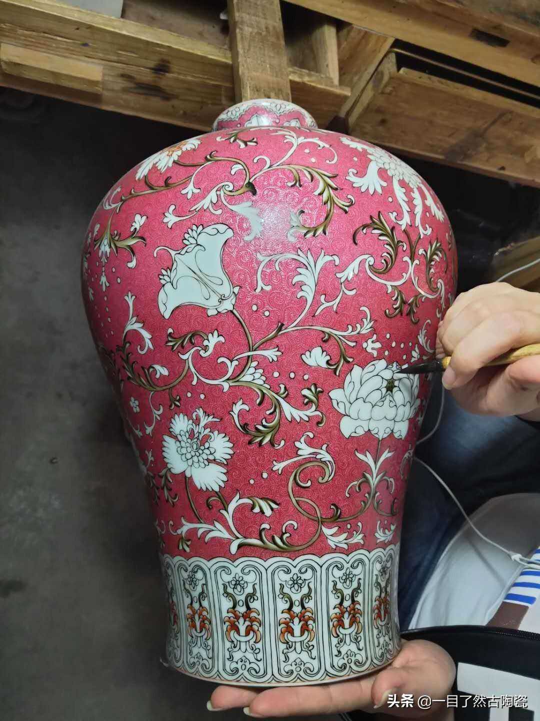 瓷器工艺9：轧道（扒花）