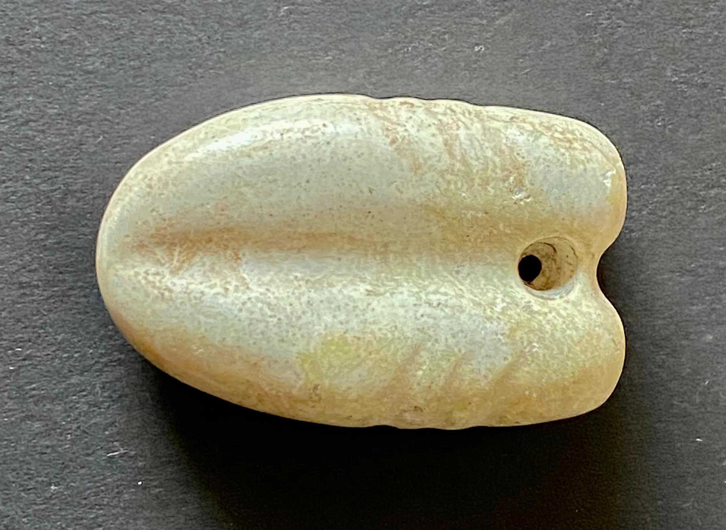 百蝉争鸣之12～红山传世鸡骨白双蝉佩