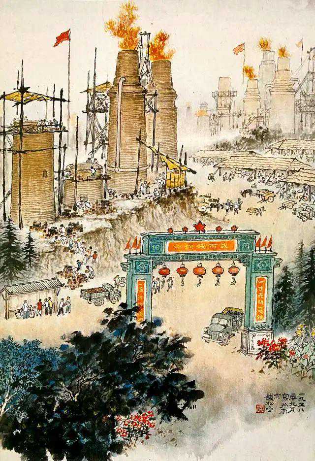 20幅大场面怀旧年画，有生活有故事