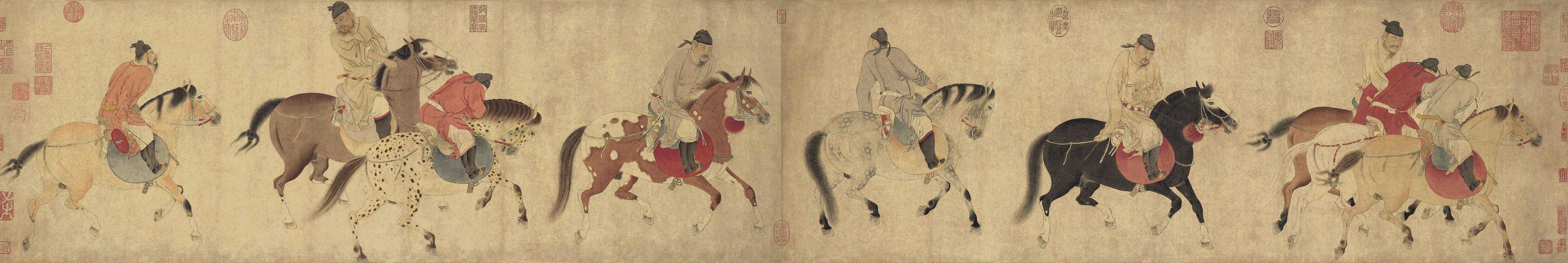 苏宁艺术馆藏 | 元 任仁发：五王醉归图卷